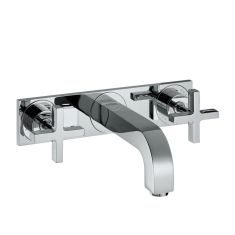 Hansgrohe AXOR CITTERIO 3-lyukú falba építhető keresztfogantyús mosdó csaptelep dekorlappal 39314000