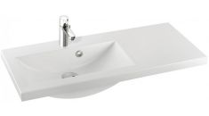 Marmorin CLEVER öntött márvány mosdó, jobbos, 90 cm 455090922011