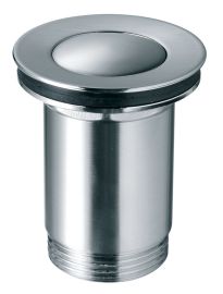 Ferro Click-clack univerzális lefolyószelep, túlfolyós mosdóhoz, G5/4”, szálcsiszolt nikkel S283NC