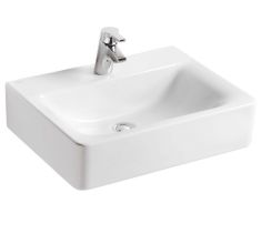 Ideal Standard CONNECT CUBE mosdó 60x46 cm 1 csaplyukkal túlfolyó nélkül fehér E810301