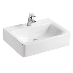 Ideal Standard CONNECT CUBE mosdó 55x46 cm 1 csaplyukkal túlfolyó nélkül fehér E811301