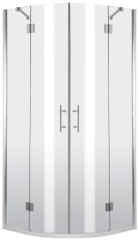 Deante ABELIA íves zuhanykabin, 80x80x200 cm, átlátszó üveg, króm keret KTA052P