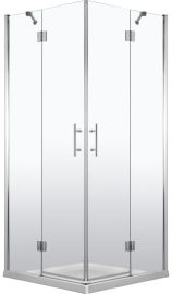 Deante ABELIA NEW szögletes zuhanykabin, 80x80x200 cm, átlátszó üveg, króm keret KTA042P