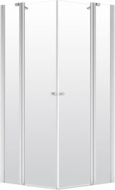 Deante ALPINIA szögletes zuhanykabin, 80x80x200 cm, átlátszó üveg, króm keret KGA042P