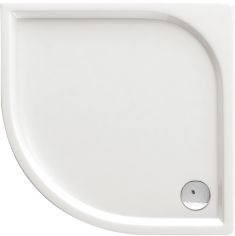 Deante CUBIC íves zuhanytálca 90x90x5 cm akril, fehér KTK051B