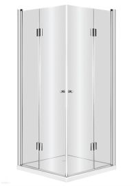 Deante KERRIA szögletes zuhanykabin, 100x100x200 cm, átlátszó üveg, króm keret KTK043P
