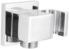 Deante ROUND fali csatlakozó és kézizuhany tartó, króm NAC053K