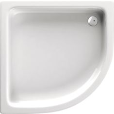 Deante STANDARD PLUS íves zuhanytálca 80x80x26 cm akril, fehér KTU032B
