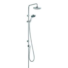 Kludi DUAL Shower System A-QA s zuhanyszett kézizuhannyal és tányér fejzuhannyal, 6609105-00