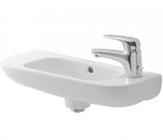 Duravit D-Code Kézmosó 50x22 cm, túlfolyóval, csaplyukkal, jobbos 7065000082