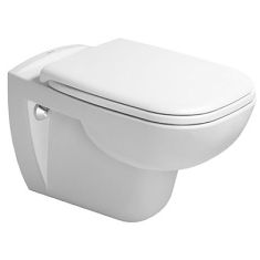 Duravit D-Code mélyöblítésű, fali WC szett (öblítőperem nélküli WC + ülőke) 45700900A1