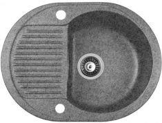Marmorin DURO egymedencés gránit mosogató, csepegtetővel, szürke 130133003