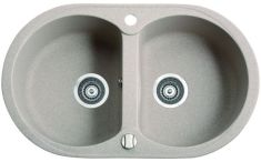 Marmorin DURO kétmedencés gránit mosogató, szürke 130203003