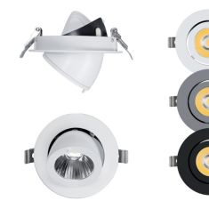 Elmark SKY TLOM 180 beépíthető lámpa, LED, 20W, 2700K/meleg fehér, szürke, 93TLOM180WW/GR