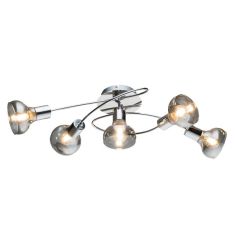 Elmark ADDY mennyezeti lámpa, 5xE14, króm/füst, 955ADDY5/CH