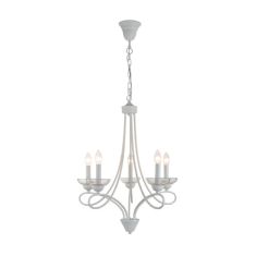 Elmark ASHLEY csillár, 5xE14, fehér, 955ASHLEY5