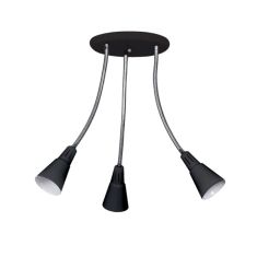 Elmark BRAD mennyezeti lámpa, 3xE14, fekete, 955BRAD3/BK