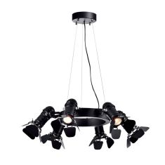Elmark CINEMA függőlámpa, 6xE27, fekete, 955CINEMA6
