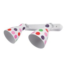 Elmark DOTS fali spot lámpa, 2xE27, fehér/színes, 955DOTS2S