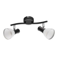 Elmark EDDY mennyezeti spot lámpa, 2xE14, fekete/fehér, 955EDDY2/BL