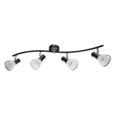 Elmark EDDY mennyezeti spot lámpa, 4xE14, fekete/fehér, 955EDDY4/BL