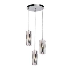 Elmark ERIN függőlámpa, 3xE27, szatén nikkel, 955ERIN3R