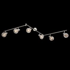 Elmark JULIE mennyezeti spot lámpa, 6xE14, szatén nikkel/alumínium, 955JULIE6