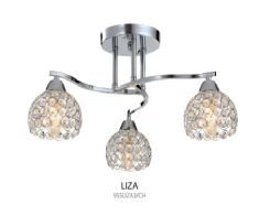 Elmark LIZA mennyezeti lámpa, kristály dekorral, 3xE14, króm, 955LIZA3/CH