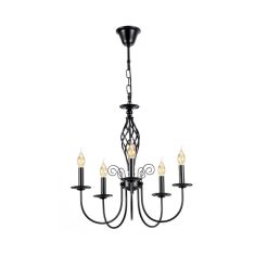 Elmark MADISON csillár, 5xE14, fekete, 955MADISON5
