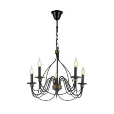 Elmark MARIEL csillár, 5xE14, szürke/arany, 955MARIEL5/GR/G