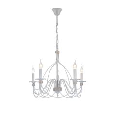 Elmark MARIEL csillár, 5xE14, fehér/arany, 955MARIEL5/WH/G