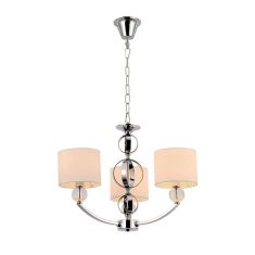 Elmark MAYA csillár, 3xE27, króm/fehér, 955MAYA3