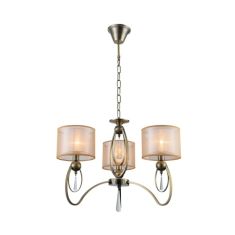 Elmark MERY csillár, kristály dekorral, 3xE27, antik réz, 955MERY3/AB