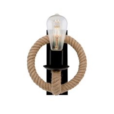 Elmark ROPE fali lámpa, 1xE27, fekete, 955ROPE1W