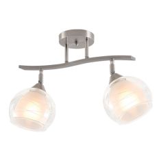 Elmark STACY mennyezeti lámpa, 2xE27, szatén nikkel, 955STACY2