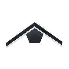 Elmark GRF 302 kültéri fali lámpa, LED, 10W, 4000K/természetes fehér, fekete, 96LEDW302