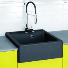 Marmorin EWIT egymedencés gránit mosogató, fekete 515103002