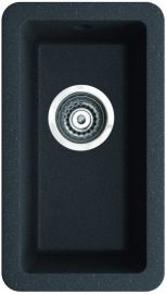 Marmorin faDO egymedencés gránit mosogató, fekete 425100002