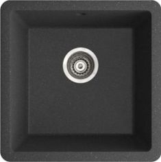 Marmorin faDO egymedencés gránit mosogató, fekete 426100002