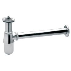 Ferro fém mosdó búraszifon, dugóval, G5/4x32, króm S29"