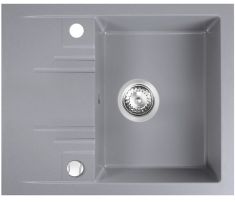 Ferro MEZZO II gránit mosogató, 58x48x15.7 cm, szürke, DRGM48/58GA