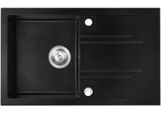 Ferro MEZZO II gránit mosogató, 78x48x17.7 cm, grafit, DRGM48/78BA