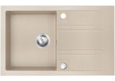 Ferro MEZZO II gránit mosogató, 78x48x17.7 cm, homok, DRGM48/78SA