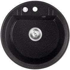 Ferro MEZZO II gránit mosogató, d51 cm, fényes grafit, DRGM1/51HA