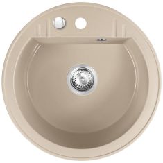 Ferro MEZZO II gránit mosogató, d51 cm, homok, DRGM1/51SA
