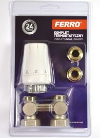 Ferro Univerzális termosztát szett, 1/2”, egyenes ZTV07