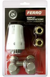 Ferro Univerzális termosztát szett, 1/2”, sarok ZTV02