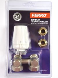 Ferro Univerzális termosztát szett, 1/2”, sarok ZTV08