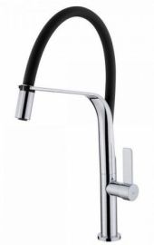 Teka FO 997 mosogató csaptelep, flexibilis kifolyóval, fekete, 62997020FN