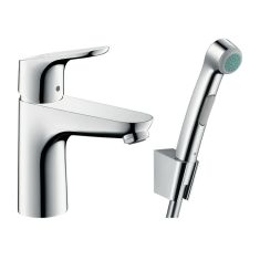 Hansgrohe FOCUS 100 egykaros mosdó csaptelep, bidé zuhannyal, króm 31927000